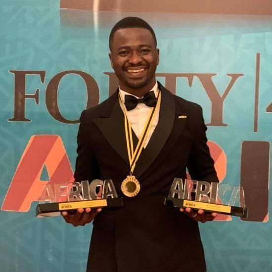 CEO of Innohub, Nelson Amo picks 2 awards at the 40 Under 40 Africa awards